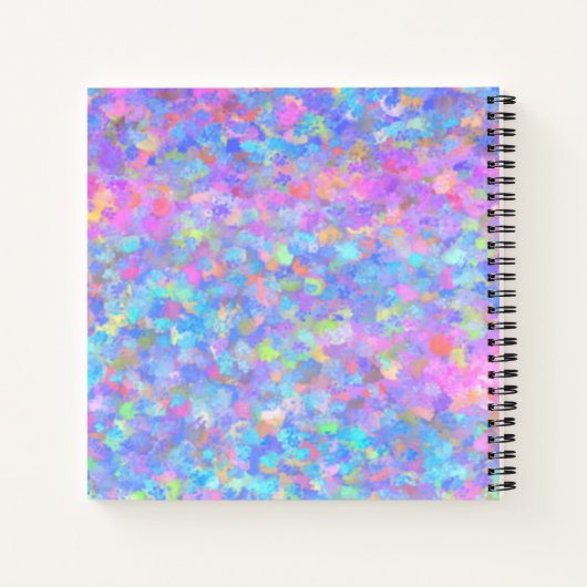 Carnet Art point multicolore (Dos)