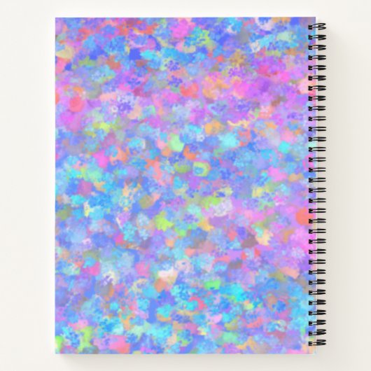 Carnet Art point multicolore (Dos)