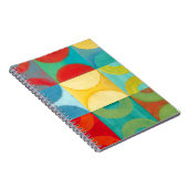 Carnet Art Pop brillant avec cercles et Carré (Côté Droit)