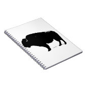 Carnet Art Pop Buffalo Bison Noir & Blanc (Côté Droit)