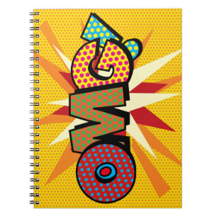Carnet Art Pop de Bande Dessinée Rétro Amusant OMG