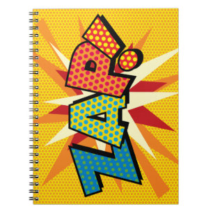 Carnet Art Pop de Bande Dessinée Rétro Amusant ZAP