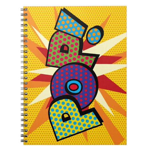 Carnet Art Pop Fun Rétro Bande Dessinée Pop (Devant)