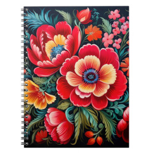 Carnet Art populaire traditionnel ukrainien de Petrikivka