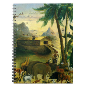 Carnet Art populaire victorien vintage, Arche de Noé par
