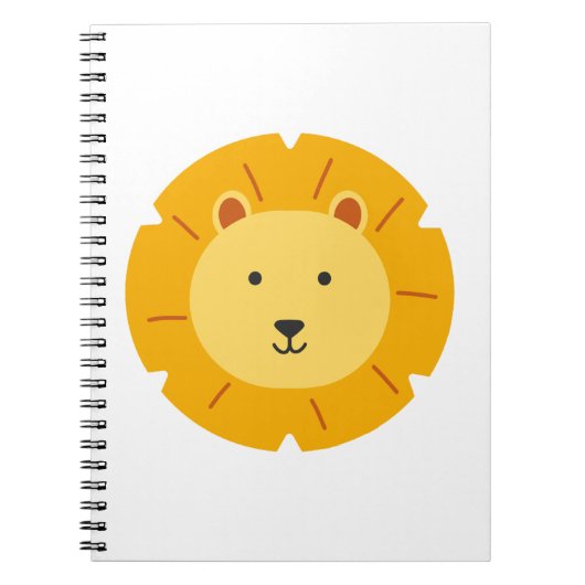 Carnet Art pour l'anniversaire des enfants Lion (Devant)