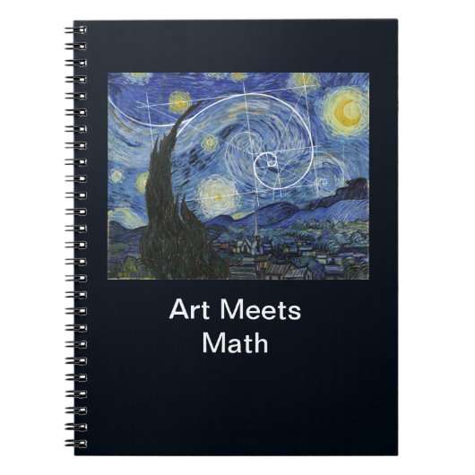 Carnet Art rencontre mathématiques, Van Gogh rencontre Fi (Devant)