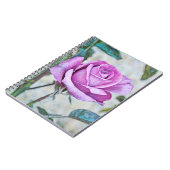 Carnet Art Rose violet de Gertie's Garden (Côté gauche)