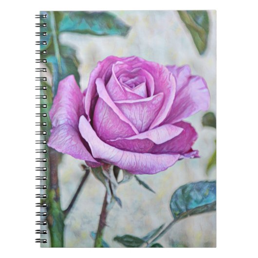 Carnet Art Rose violet de Gertie's Garden (Devant)