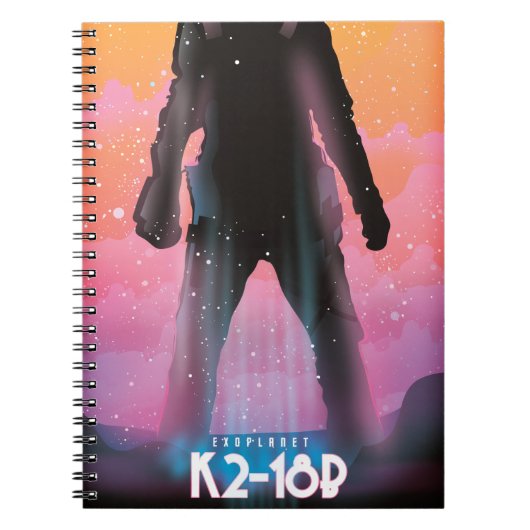 Carnet Art spatial exoplanète K2-18b (Devant)