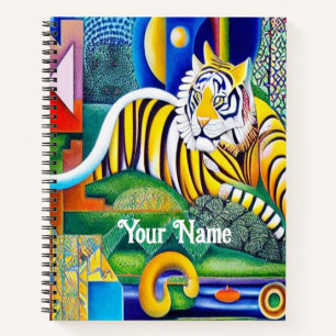 Carnet Art Tigre Contemporain - Décor Oeil