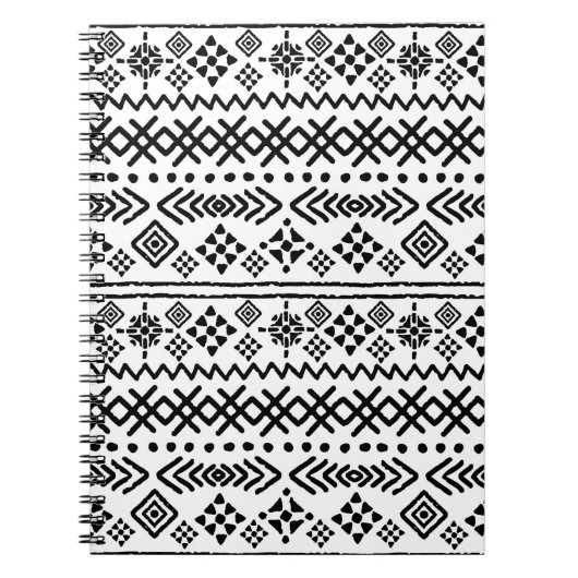 Carnet Art tribal boho sans couture motif (Devant)