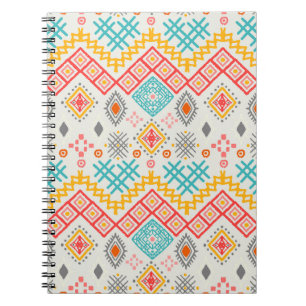 Carnet Art tribal : imprimé géométrique boho.