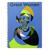 Carnet Art Vector Design pour femme africaine Imprimer (Devant)