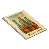 Carnet Art Vintage voyage de Varsovie Pologne (Côté Droit)