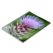 Carnet Artichoke violet Tête de chardon Floral (Côté gauche)