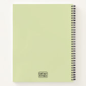 Carnet Artisanat Crochet vert Pomme Nom Monogramme (Dos)