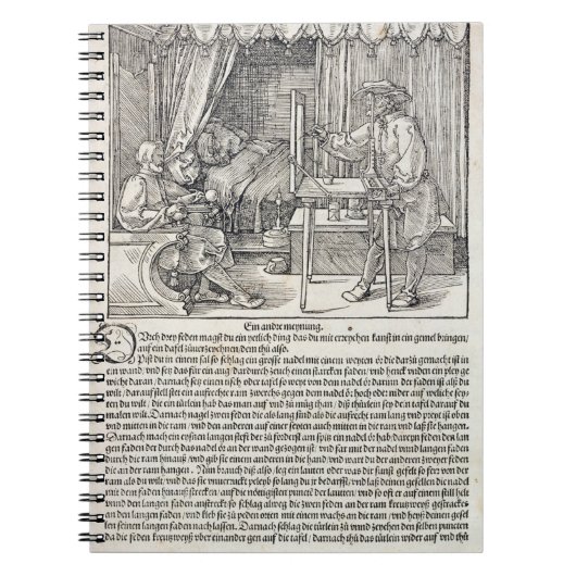 Carnet Artiste à l'aide de la machine de dessin de Durer (Devant)