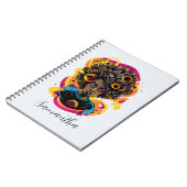 Carnet Artiste Afro femme (Côté gauche)