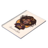 Carnet Artiste Afro femme (Côté gauche)