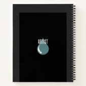 Carnet Artiste bleu moderne Pessimiste Optimist Sketchboo (Dos)