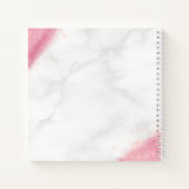 Carnet Artiste de maquillage en marbre parties scintillan (Dos)