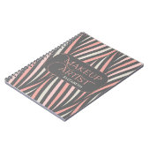 Carnet Artiste maquillage rose fille Professionnel (Côté gauche)