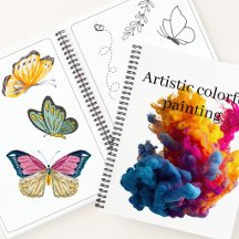 Artiste moderne de croquis et de peinture colorés