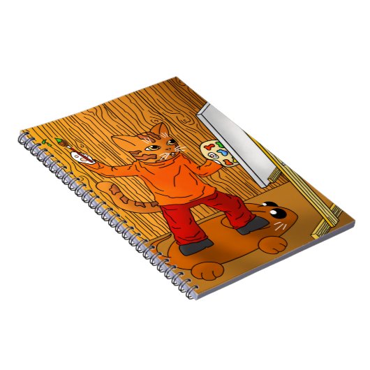 Carnet Artiste Peintre Chat (Côté Droit)