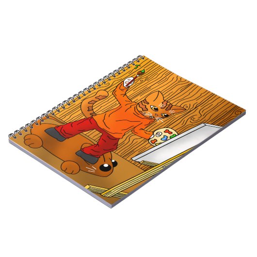 Carnet Artiste Peintre Chat (Côté gauche)