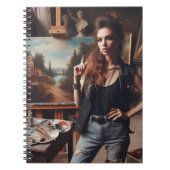 Carnet Artiste rock et roll moderne (Devant)