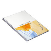 Carnet Artistic Abstrait bleu aquarelle (Côté Droit)