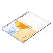 Carnet Artistic Abstrait bleu aquarelle (Côté gauche)