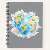Carnet Artistic Watercolor Globe Notebook (Devant)