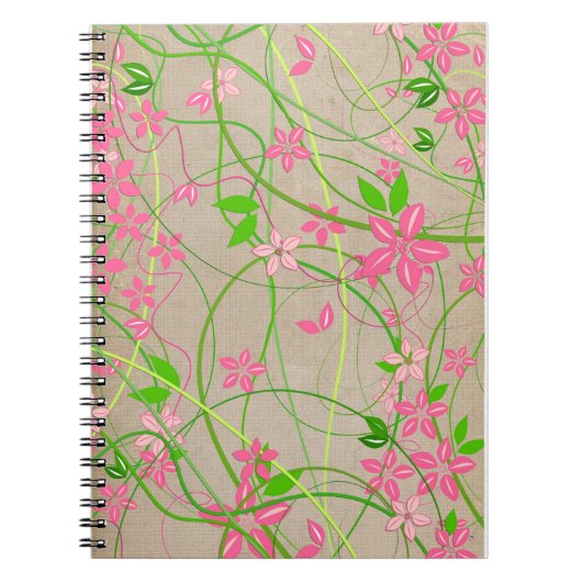 Carnet artistique floral (Devant)