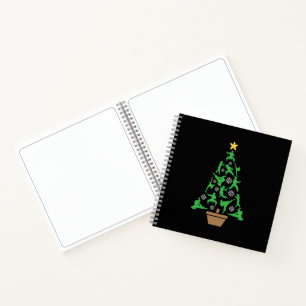 Carnet Arts martiaux féminins - Sapin de Noël de karaté p