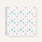 Carnet Arts martiaux Karate Étoiles Abstraites Étincelles (Devant)