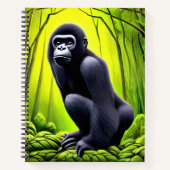 Carnet Artsy Abstrait Jungle Gorilla (Devant)