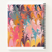 Carnet Artsy coloré Design Abstrait en marbre (Dos)