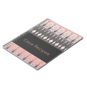 Carnet Artsy Gris Et Rose Clair (Côté gauche)