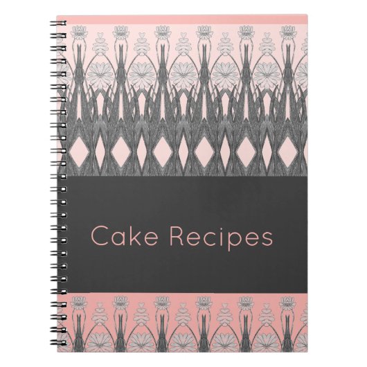 Carnet Artsy Gris Et Rose Clair (Devant)