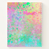 Carnet Artsy Pastel Peinture Plaquettes rose Turquoise Mo (Dos)