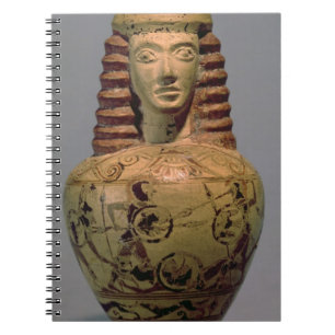 Carnet Aryballos de Proto-Corinthien avec une tête