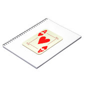 Carnet As de carte de jeu de coeurs (Côté gauche)