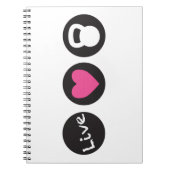 Carnet Ascenseur vivant d'amour - (Devant)