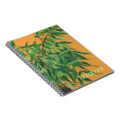 Carnet Ash-tree, green yellow summer greenery floral art (Côté Droit)