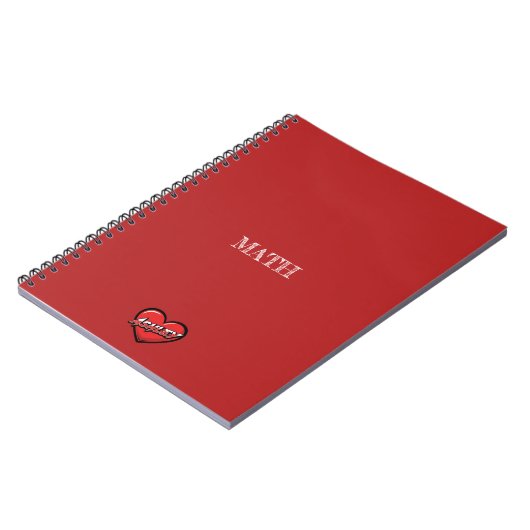 Carnet Ashley Heart Red (Côté gauche)