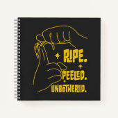 Carnet ASL Banana Design - Ripe, Peeled, Unbothered (Devant)