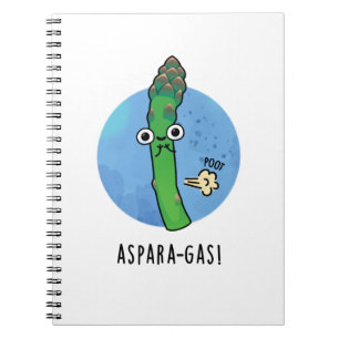 Carnet Aspara-gas Drôle de Pun de légume d'asperge