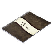 Carnet Aspect cuir brut personnalisé (Côté gauche)